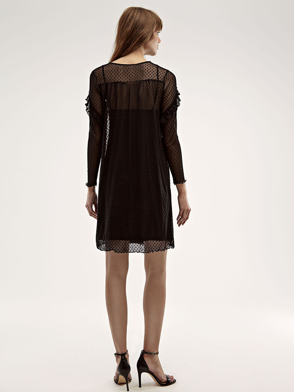 Long Sleeve Tulle Dress-10