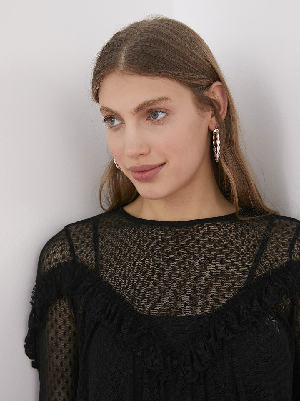 Long Sleeve Tulle Dress-3