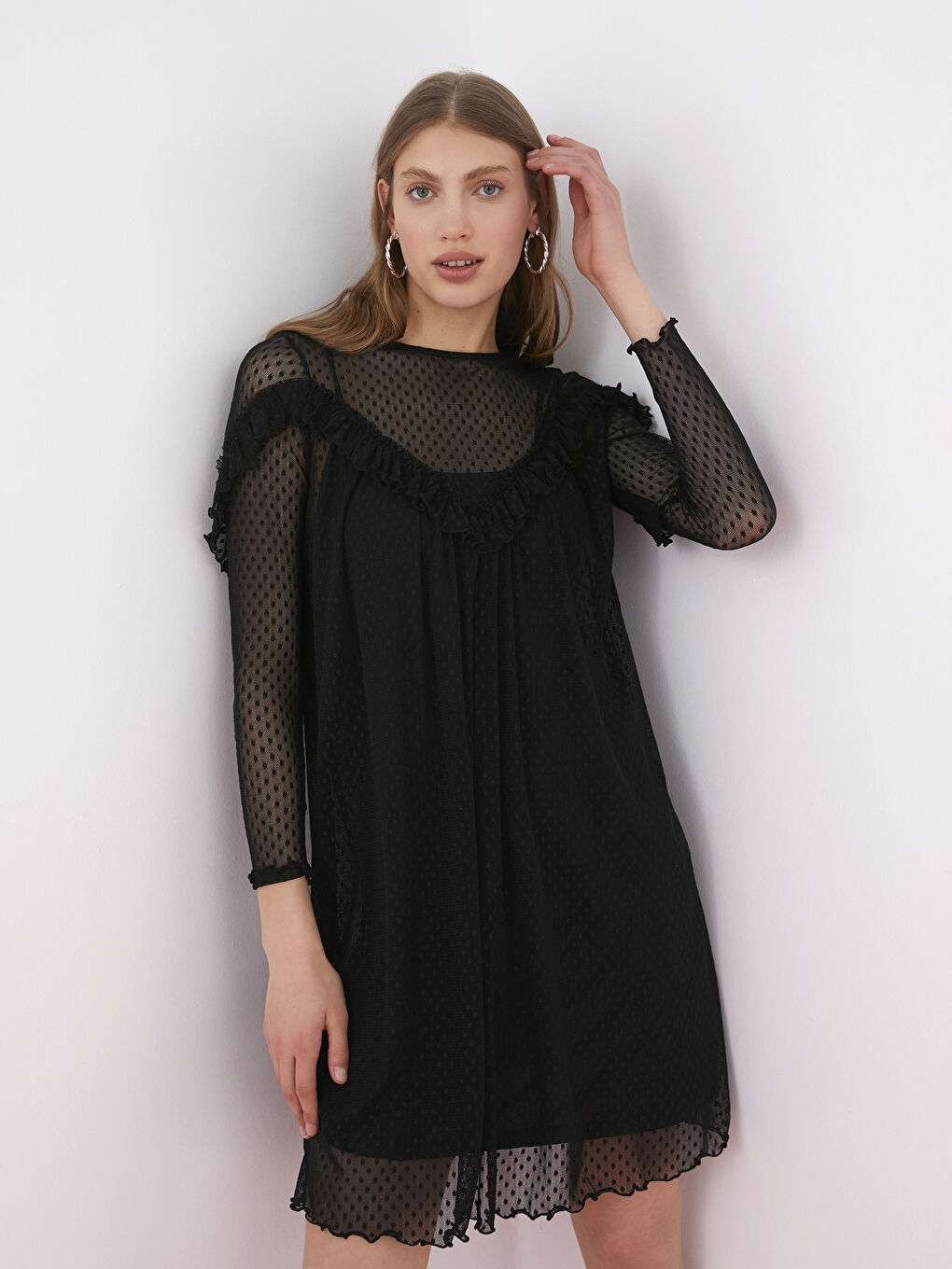 Long Sleeve Tulle Dress