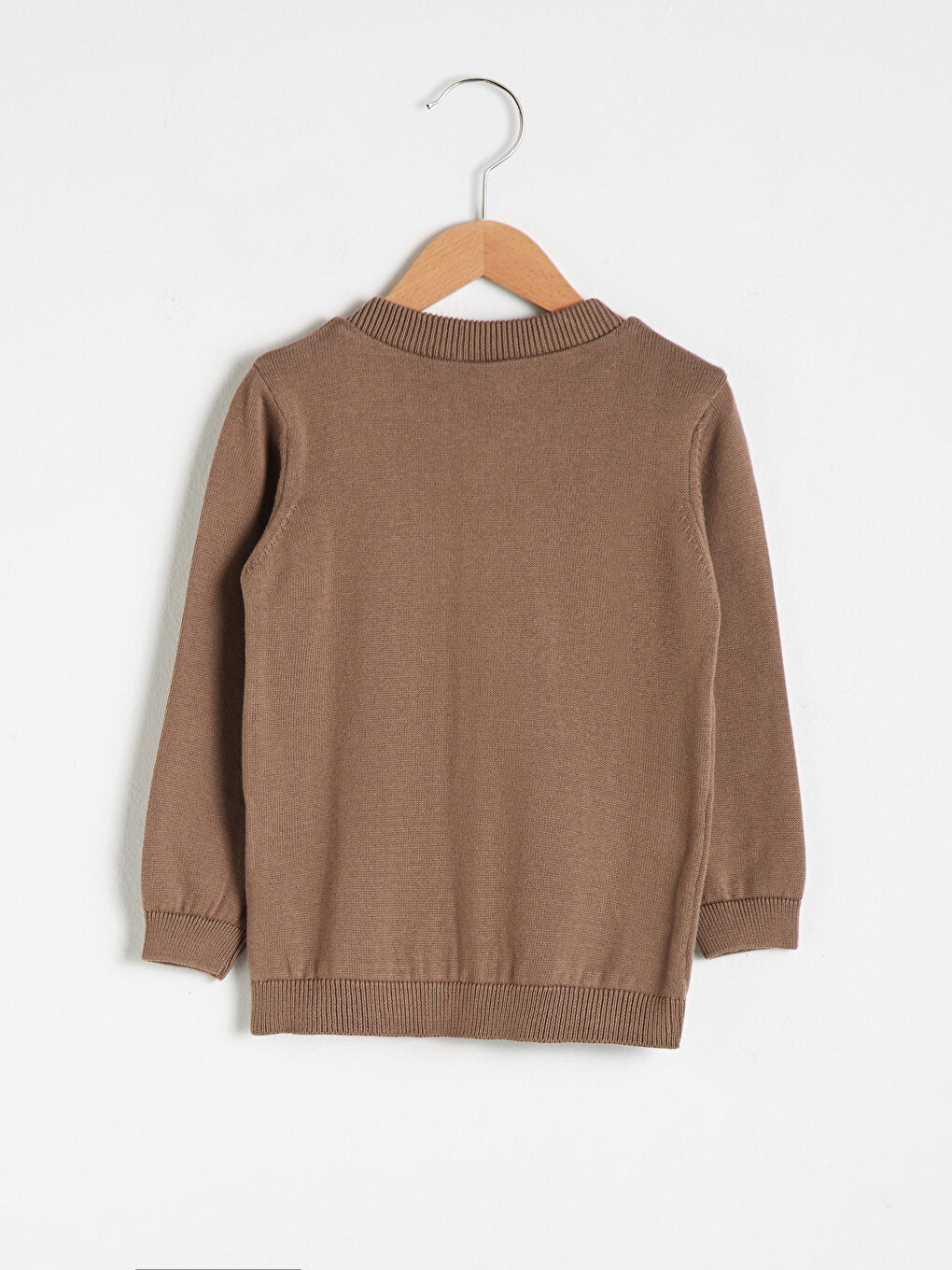 Kahverengi Erkek Bebek Triko Hırka-1