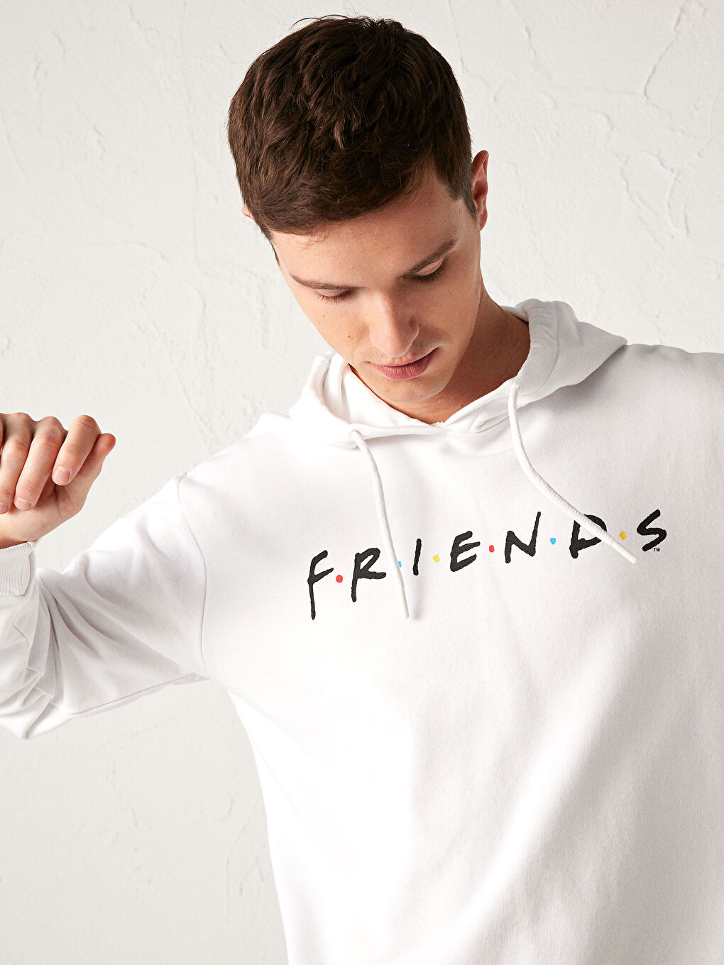 Hanorac Gros Imprimat Friends cu Glugă-3