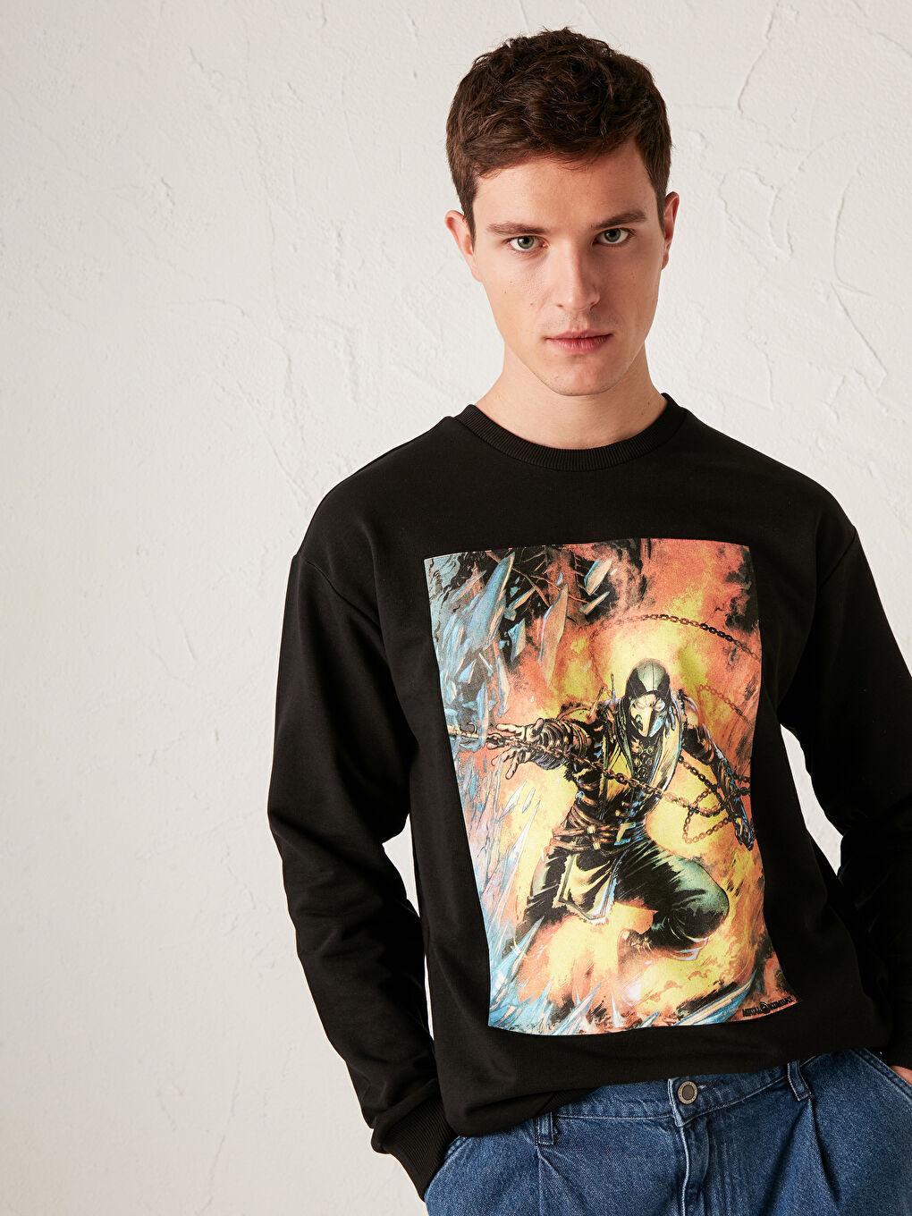 XSIDE Mortal Kombat Printed Thick Sweatshirt -0WIE70Z8-CVL