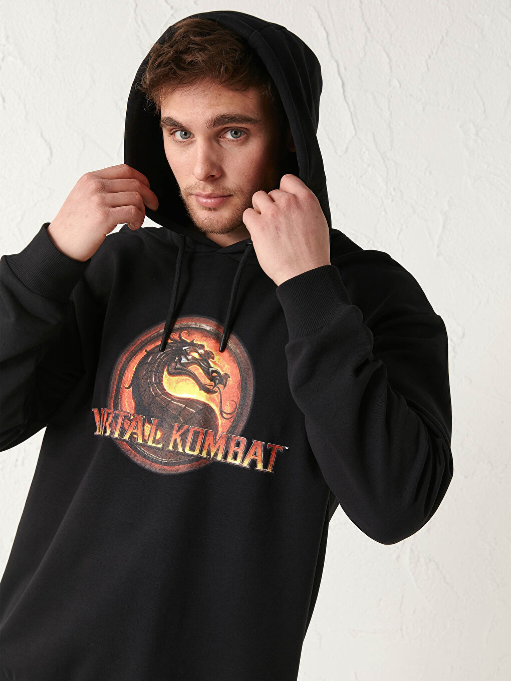 Товстий худі з капюшоном з принтом Mortal Kombat-2
