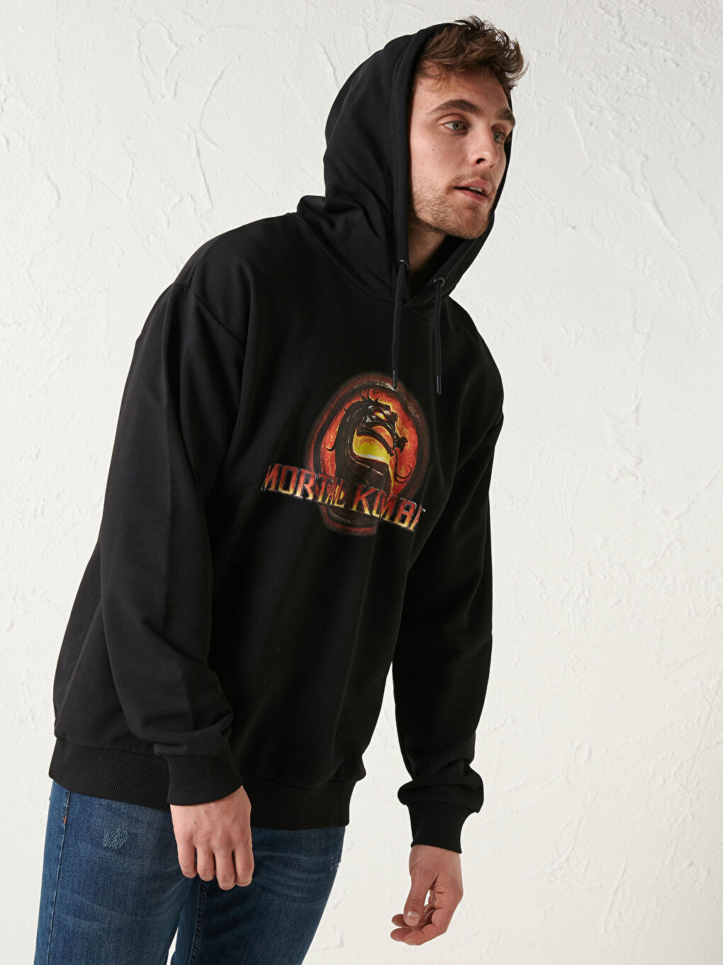 Товстий худі з капюшоном з принтом Mortal Kombat-3