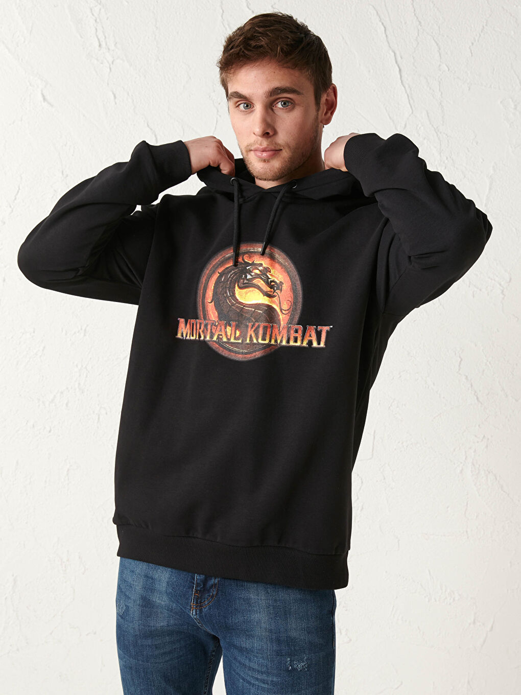 Товстий худі з капюшоном з принтом Mortal Kombat-5