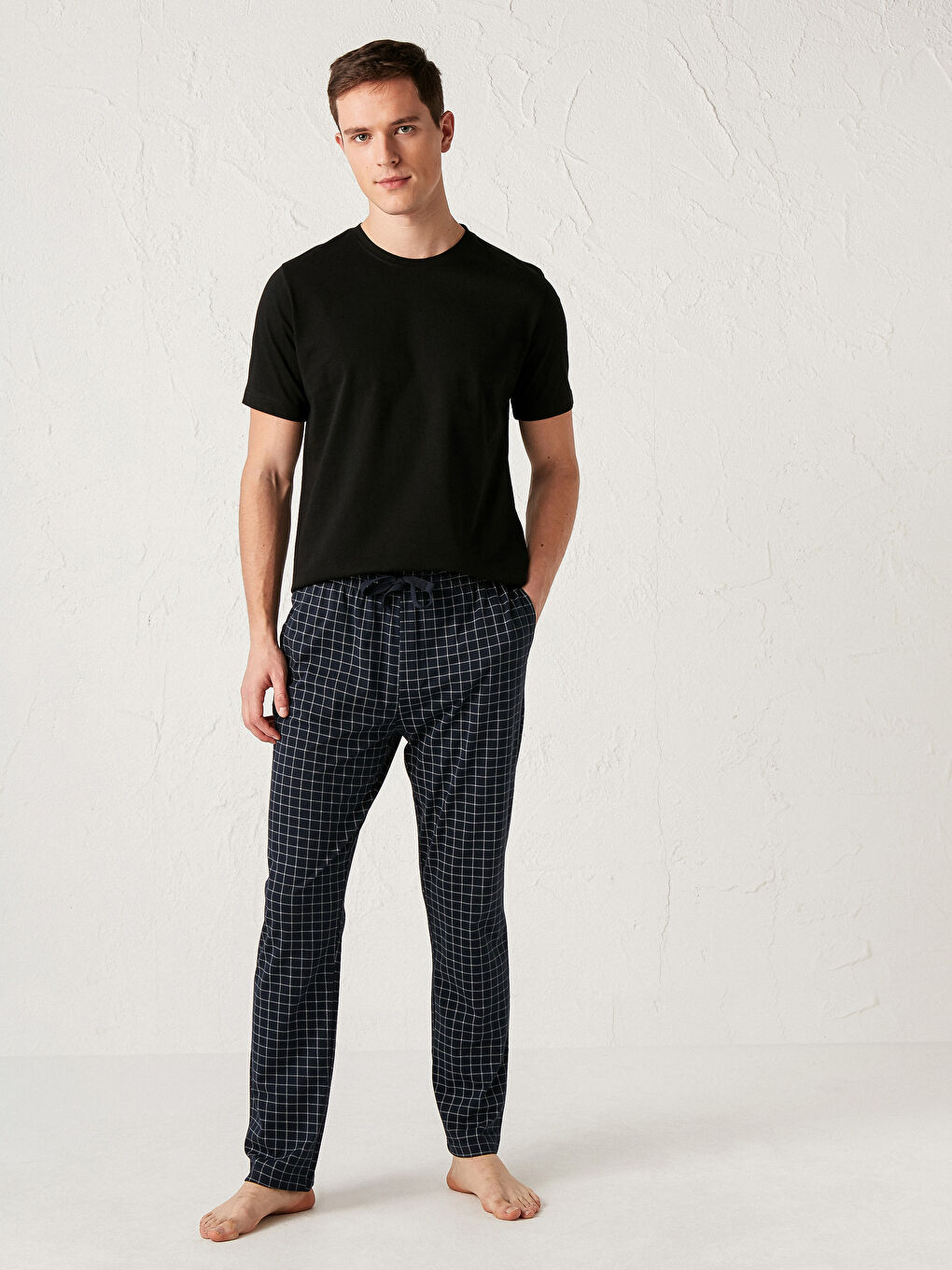 Regular Fit Plaid Pyjama Bottoms