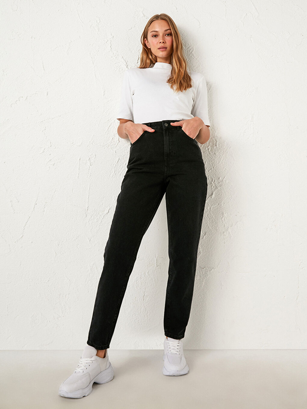 High Waist Mom Fit Women's Jeans-1