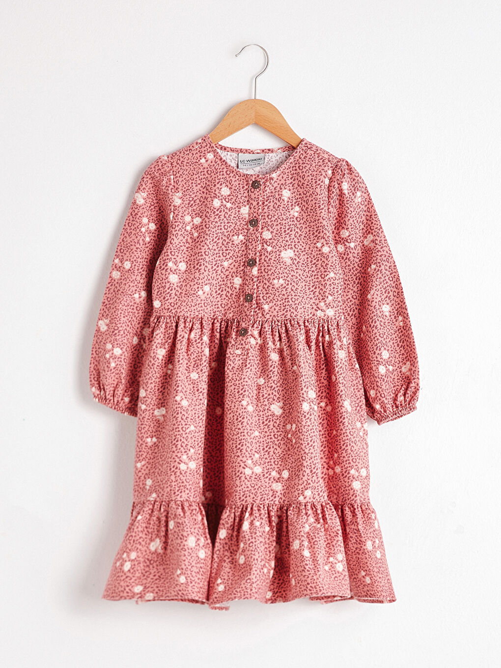 Robe en flanelle à motifs pour fille