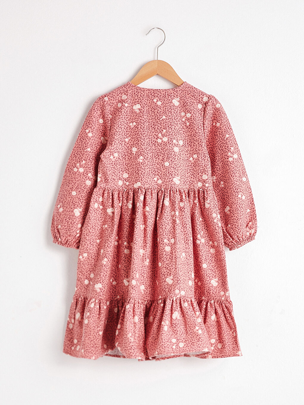 Robe en flanelle à motifs pour fille-1