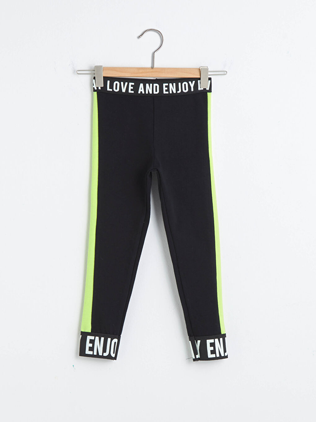 Letter Printed Cotton Long Girls Tights