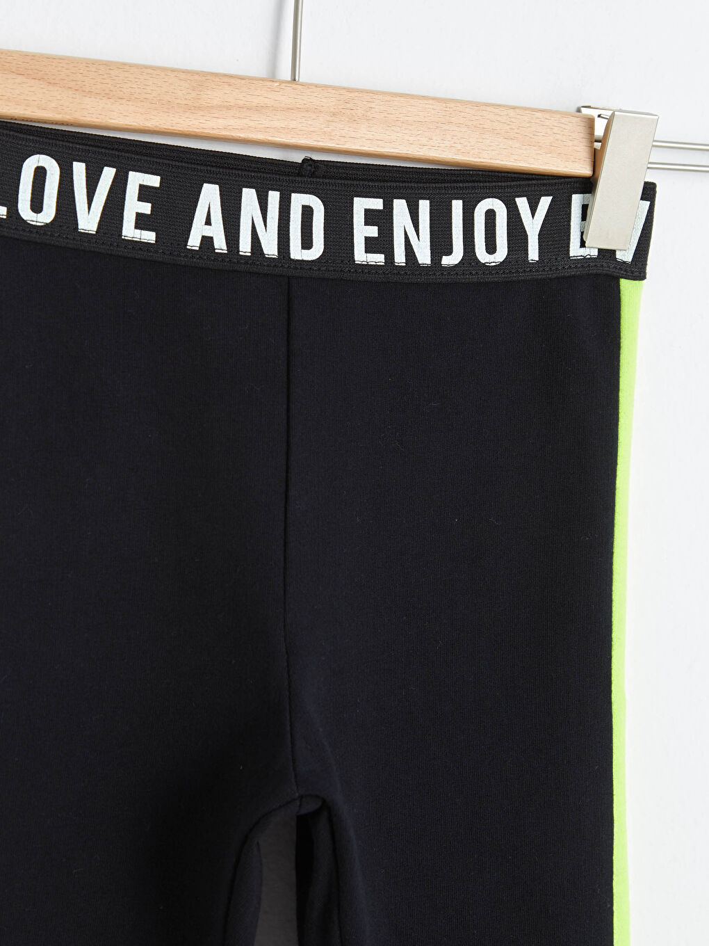 Letter Printed Cotton Long Girls Tights-2