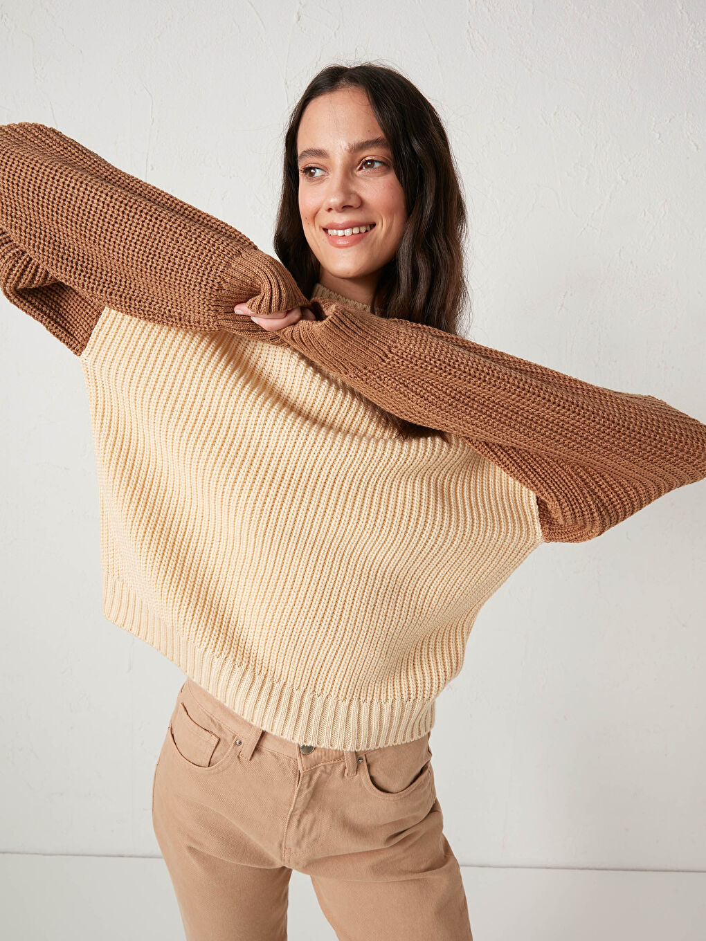 Mock Turtleneck Tricot Jumper-4
