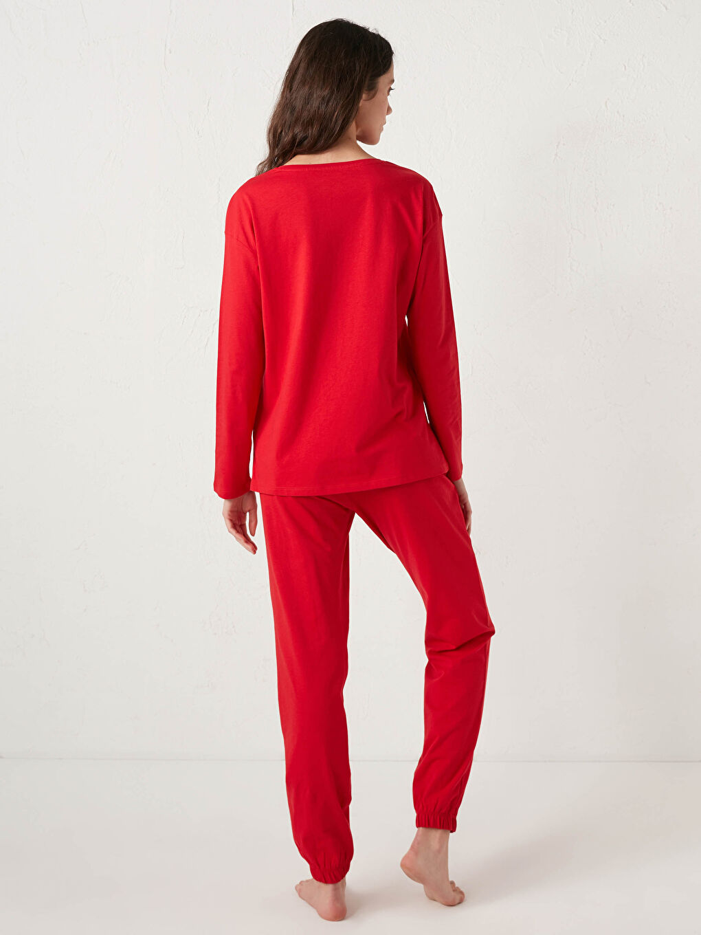 Komplet pidžame od pamuka sa štampanim slovima-2