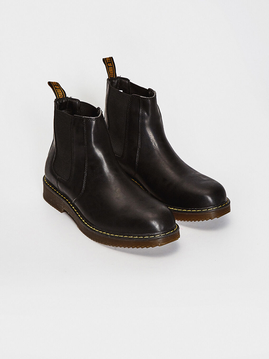 Siyah Erkek Yanları Lastikli Bot