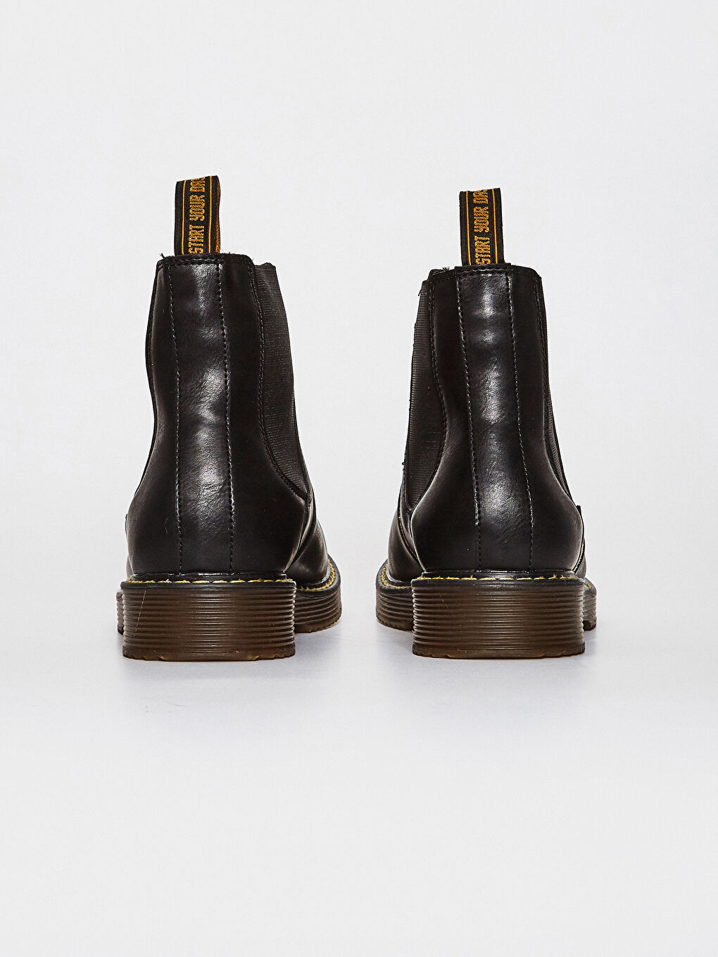 Siyah Erkek Yanları Lastikli Bot-3