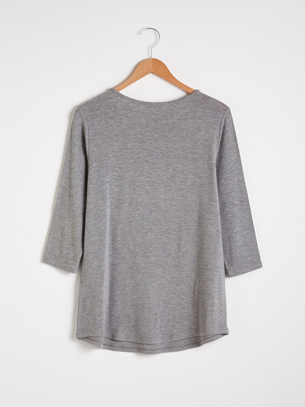 T-shirt imprimé avec slogan à col rond-6