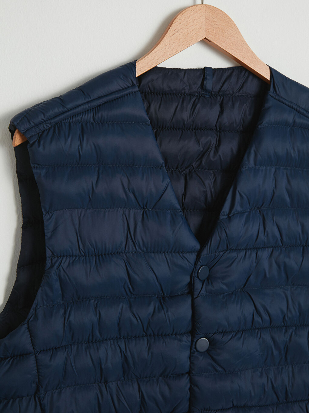 Lacivert Standart Kalıp V Yaka İnce Yelek-7