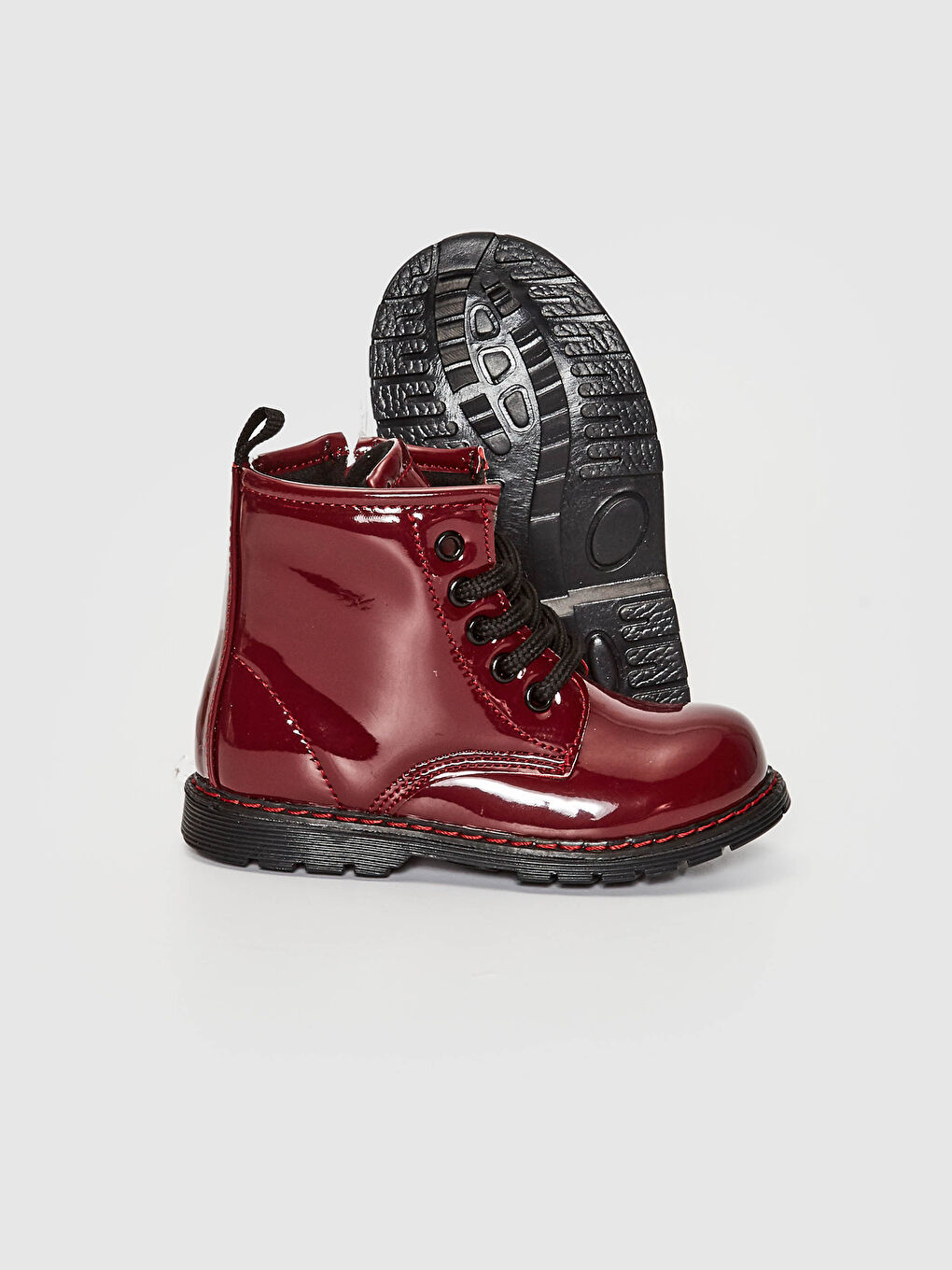 Botte Brillante à Lacets pour Bébé Fille-3