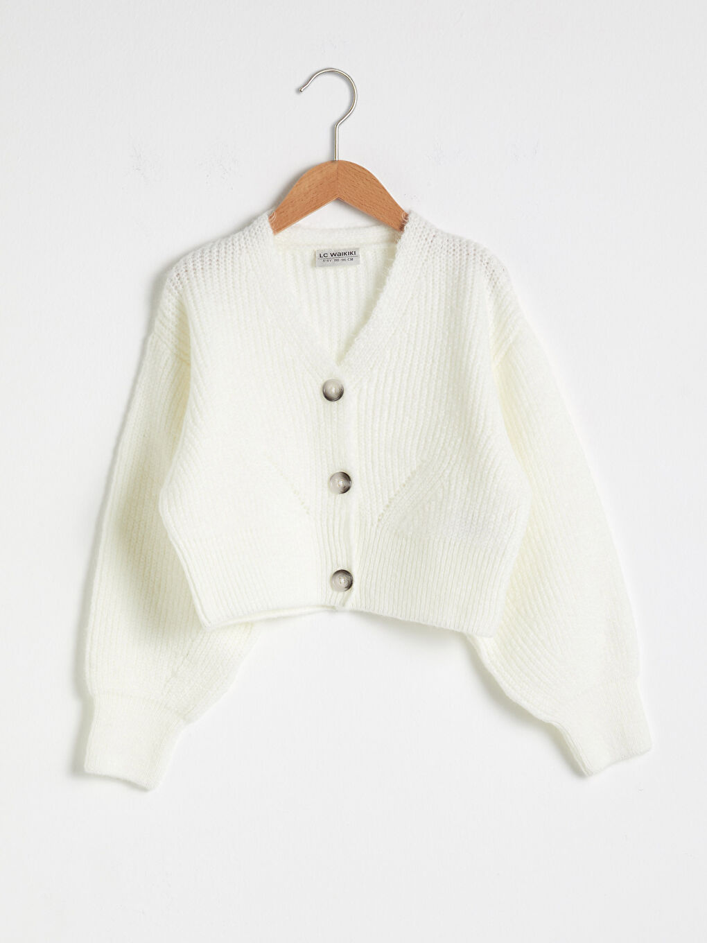 Кардиган из толстого трикотажа для девочек