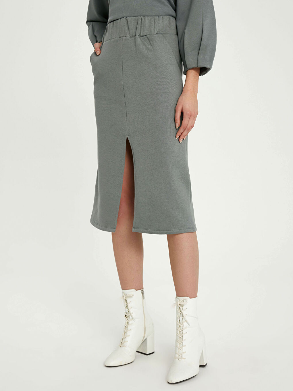 LCW Limited Women's Pencil Skirt With Slits -0WIJ29Z8-H0W