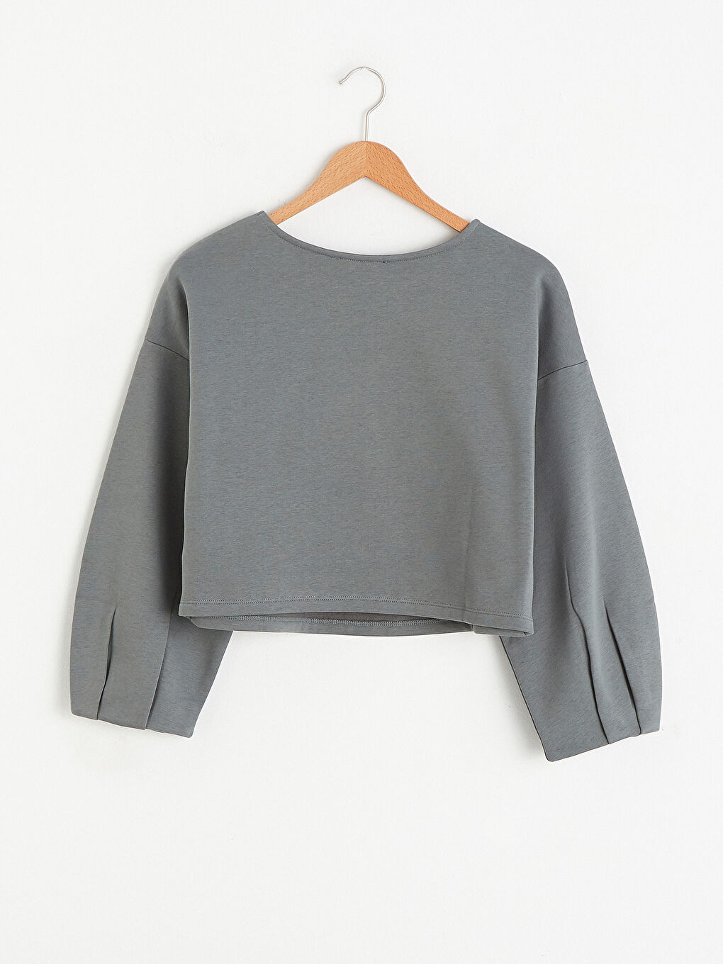 LCW Limited Rundhalsausschnitt Langarm Schlichtes Sweatshirt -0WIJ30Z8-H0W