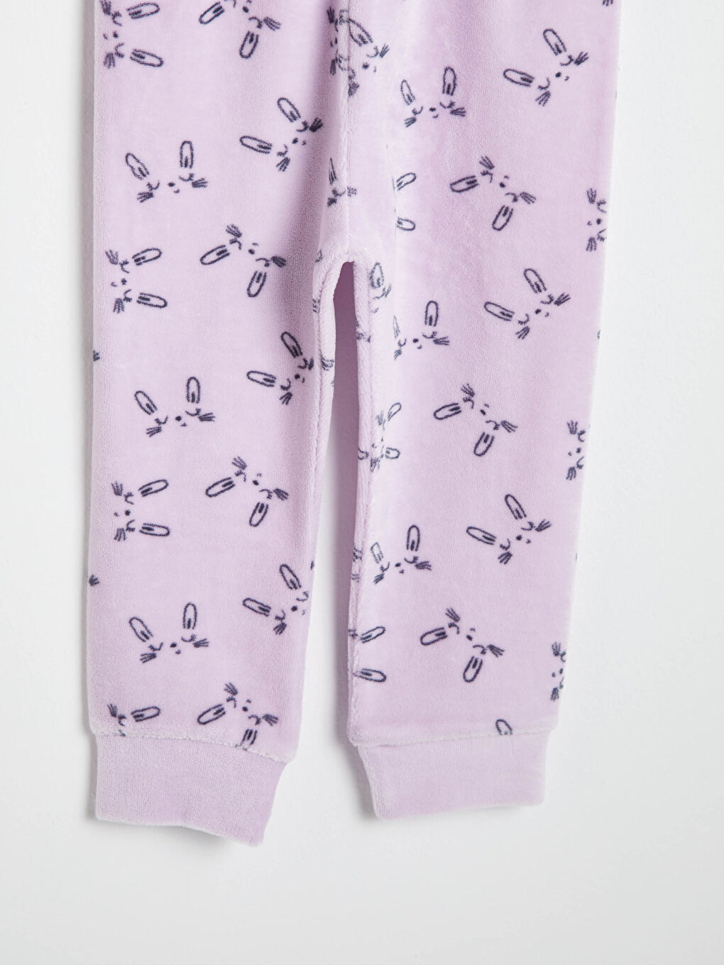 Beyaz Kız Bebek Baskılı Pijama Takımı-3