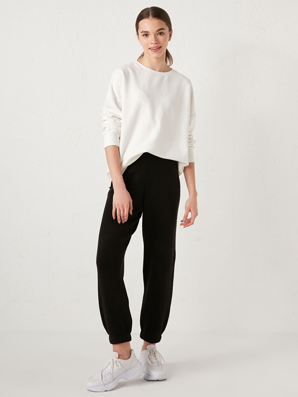 Брюки с эластичной резинкой на талии