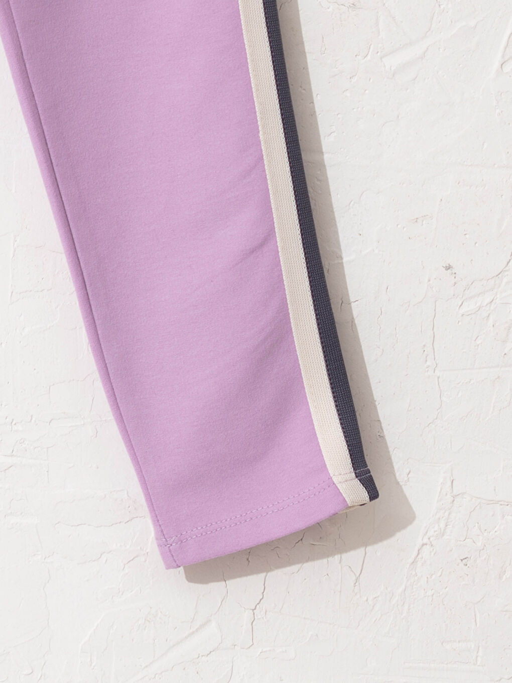 Lila Kız Çocuk Pamuklu Uzun Tayt-2