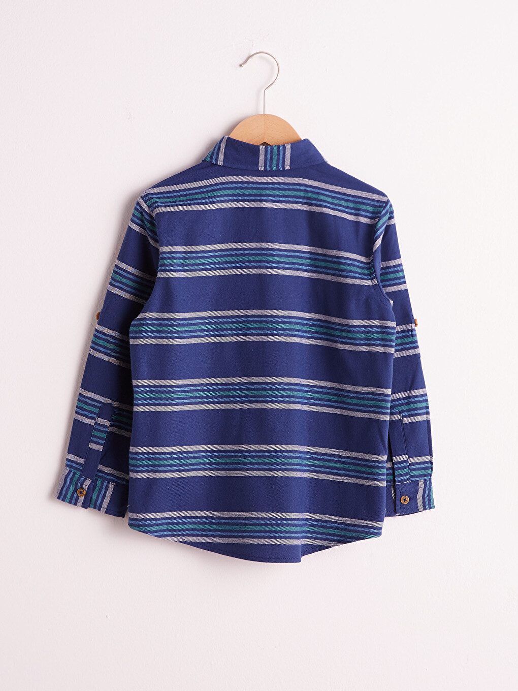 Boy's Striped Flannel Shirt-2