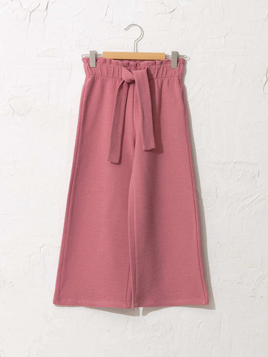 Pembe Kız Çocuk Bol Paça Pantolon