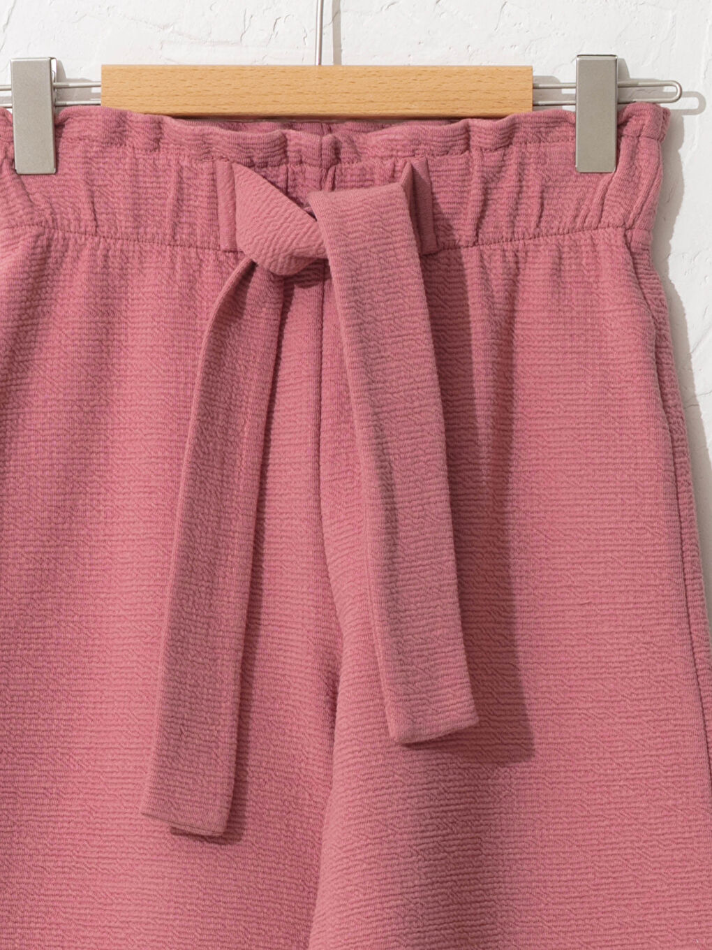Pembe Kız Çocuk Bol Paça Pantolon-2