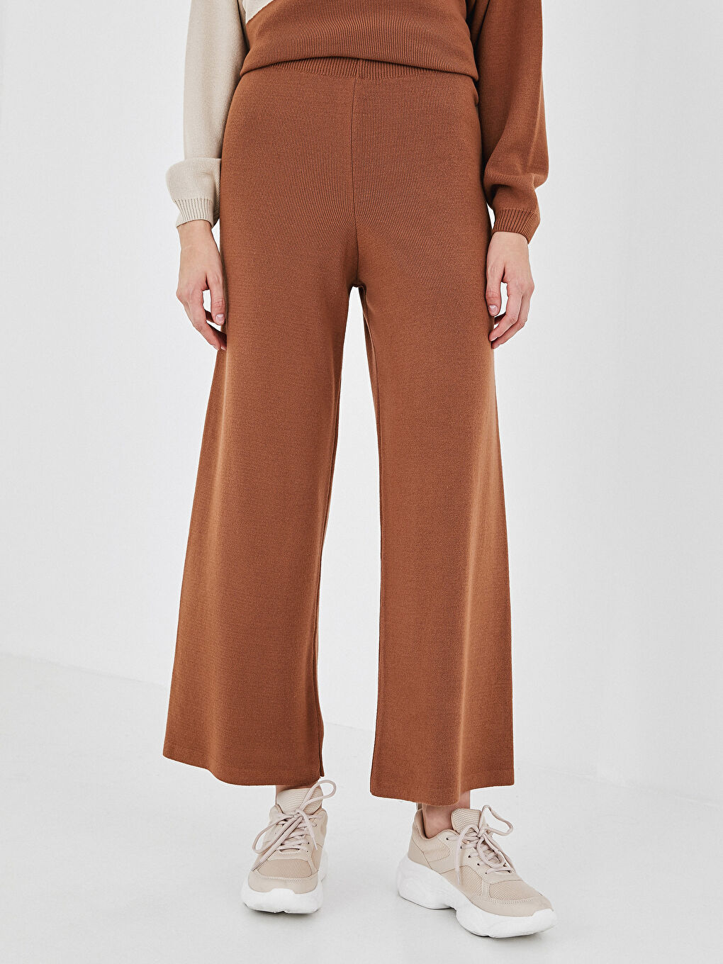 Elastic Waist Tricot Trousers-2