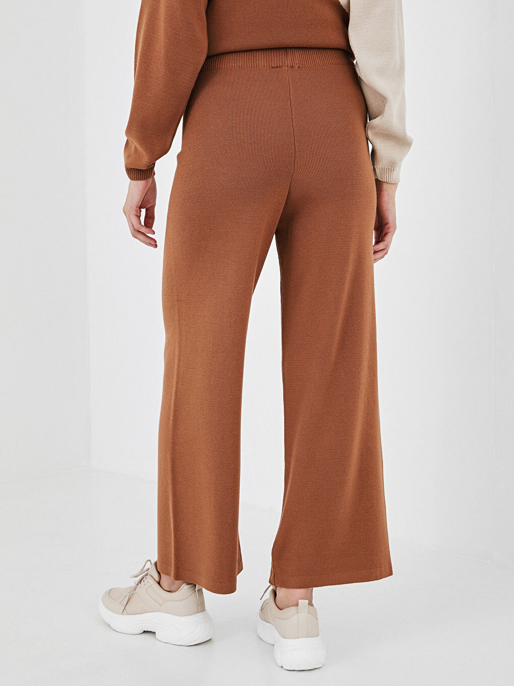 Elastic Waist Tricot Trousers-3