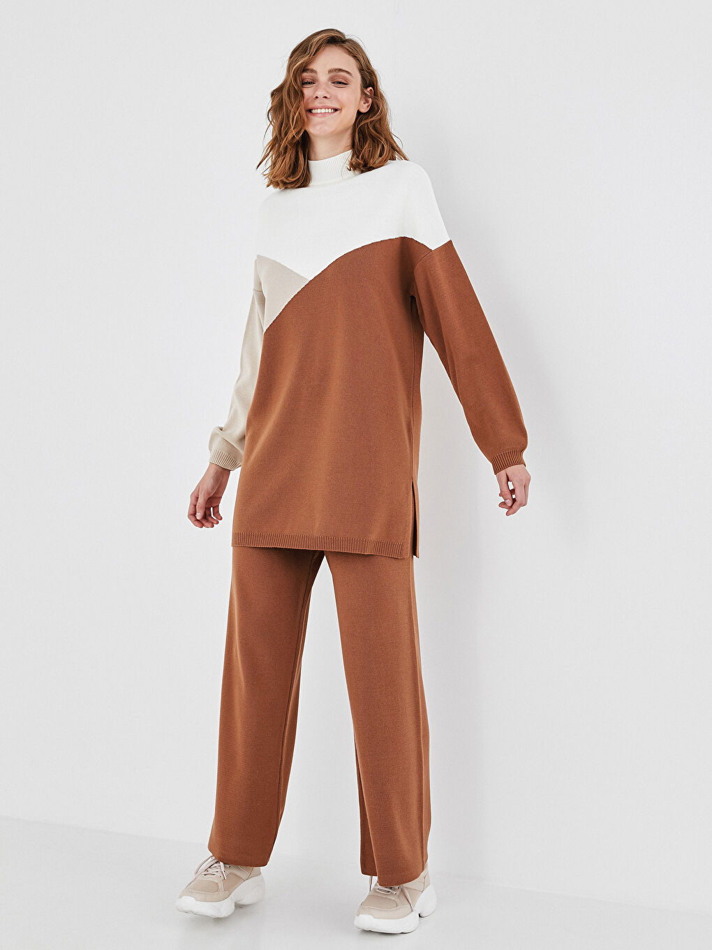 Elastic Waist Tricot Trousers-4