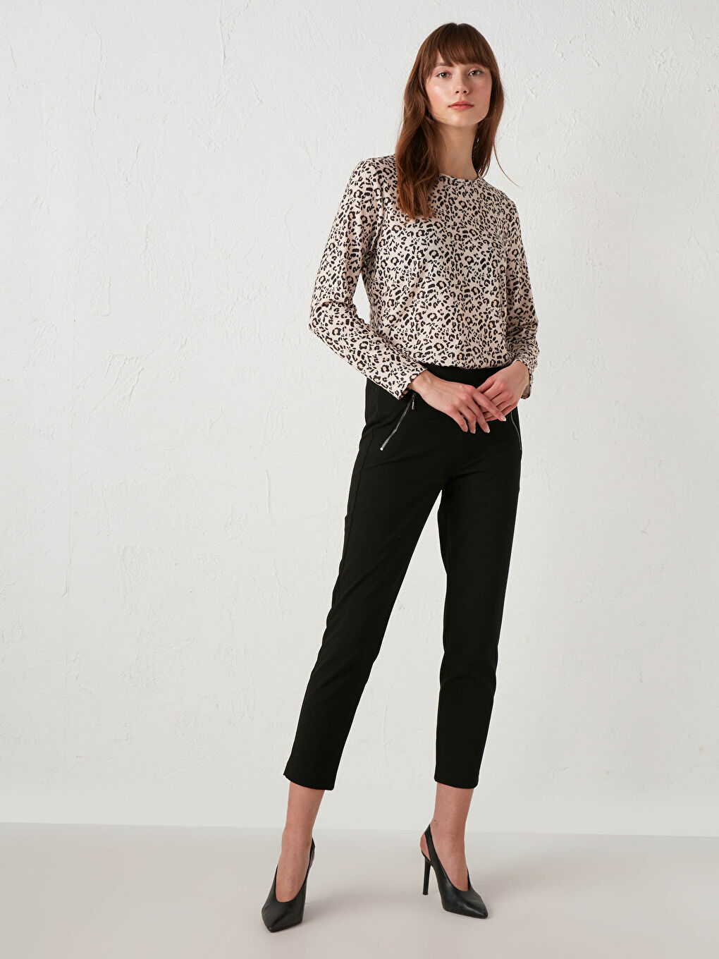Leopard Figured T-Shirt-3