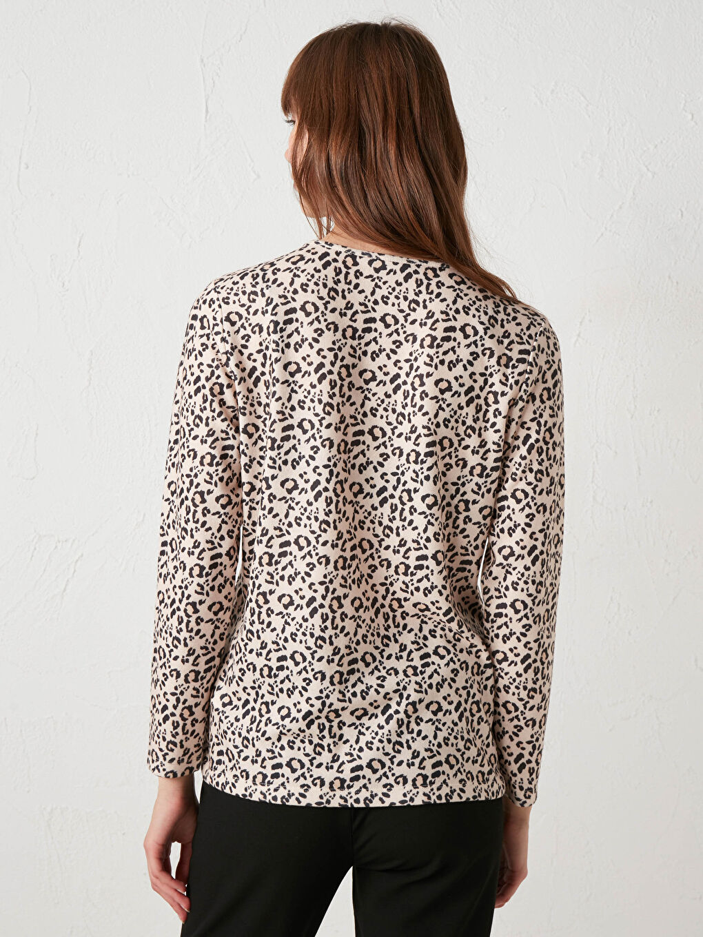 Leopard Figured T-Shirt-4