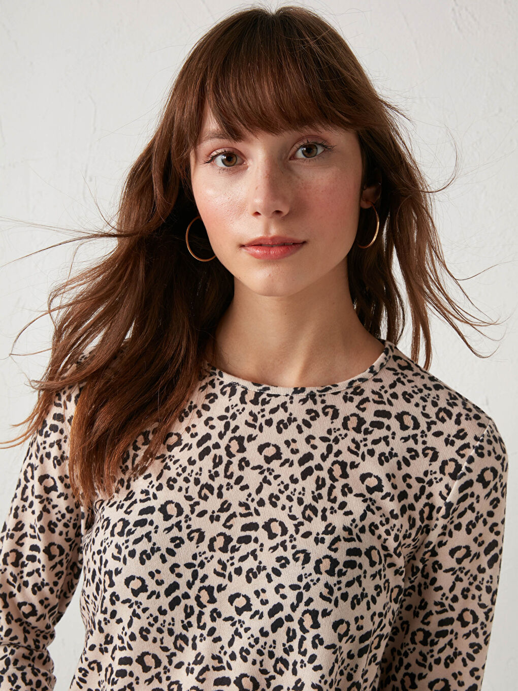 Leopard Figured T-Shirt-2