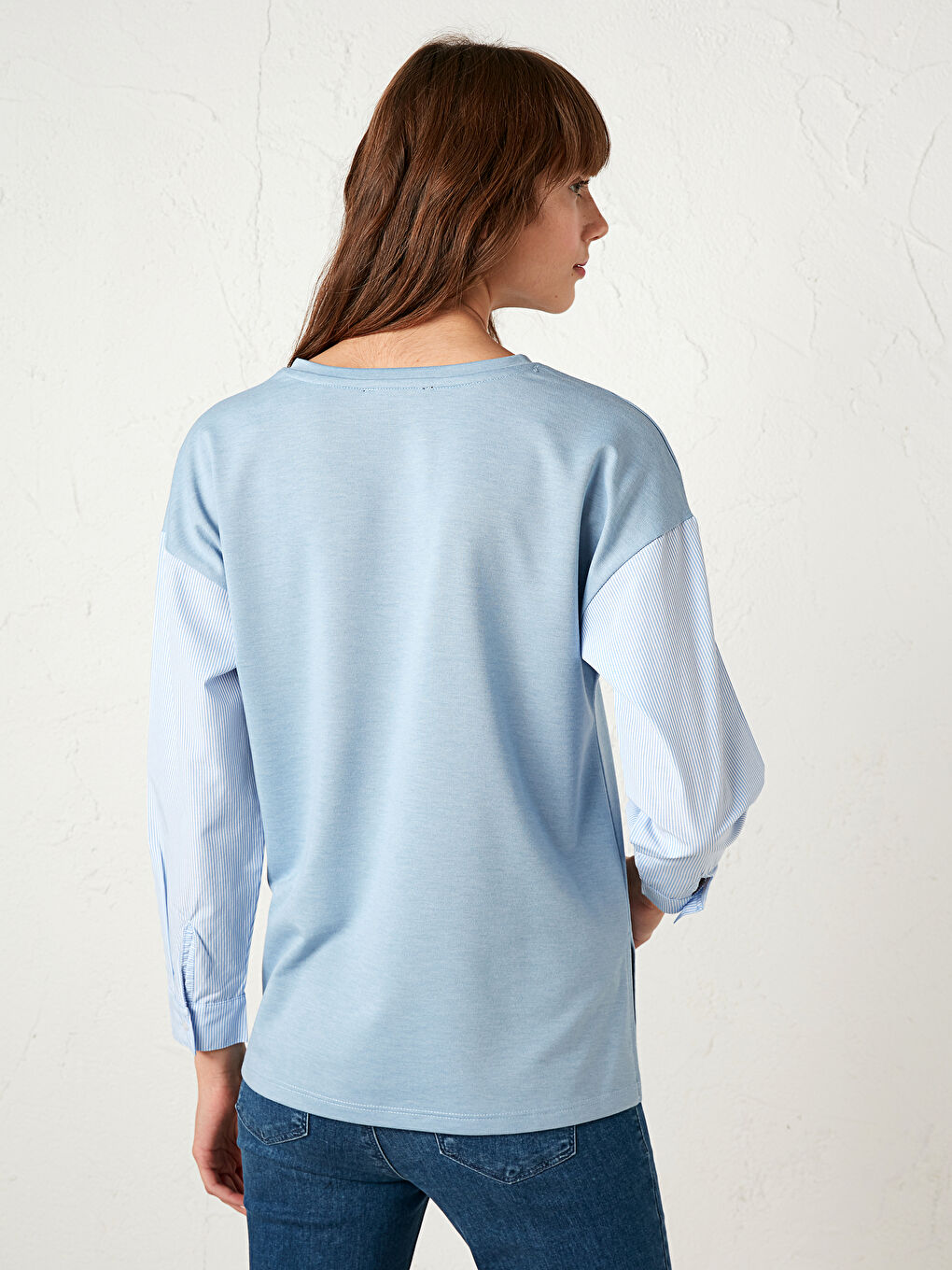 Maternity Long Sleeve Plain Blouse-4