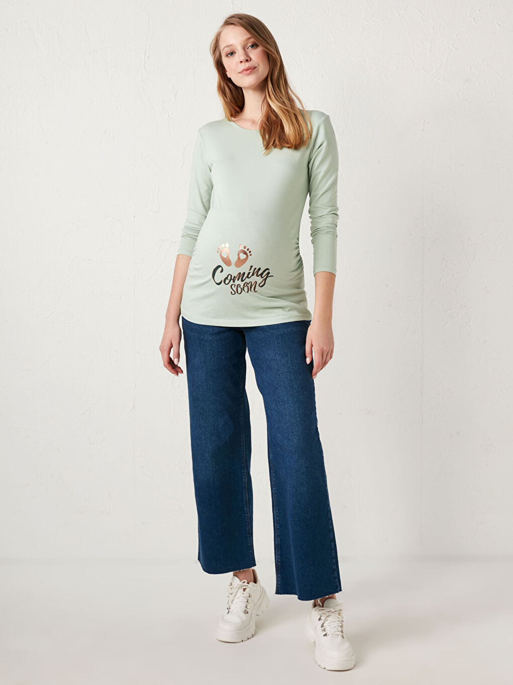 Printed Cotton Maternity T-Shirt-4