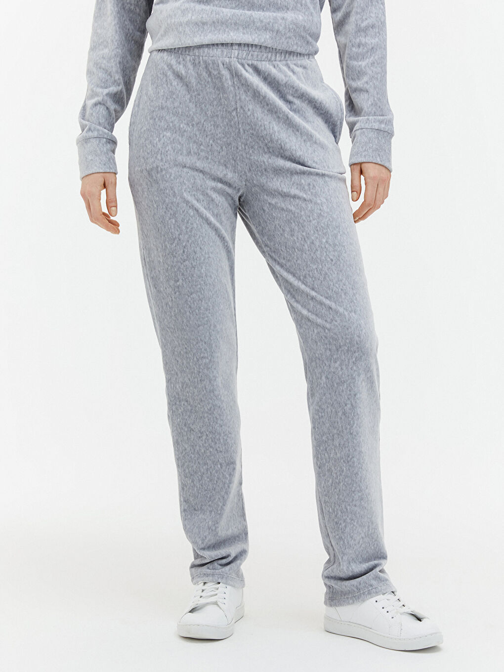 LCWAIKIKI Basic Elastic Waist Velvet Sweatpants -0WIR34Z8-LAN