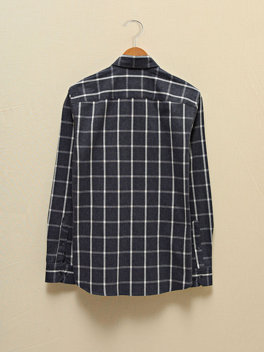 Slim fit  košulja od gabardina dugih rukava sa kockicama -0WIT29Z8-LKN