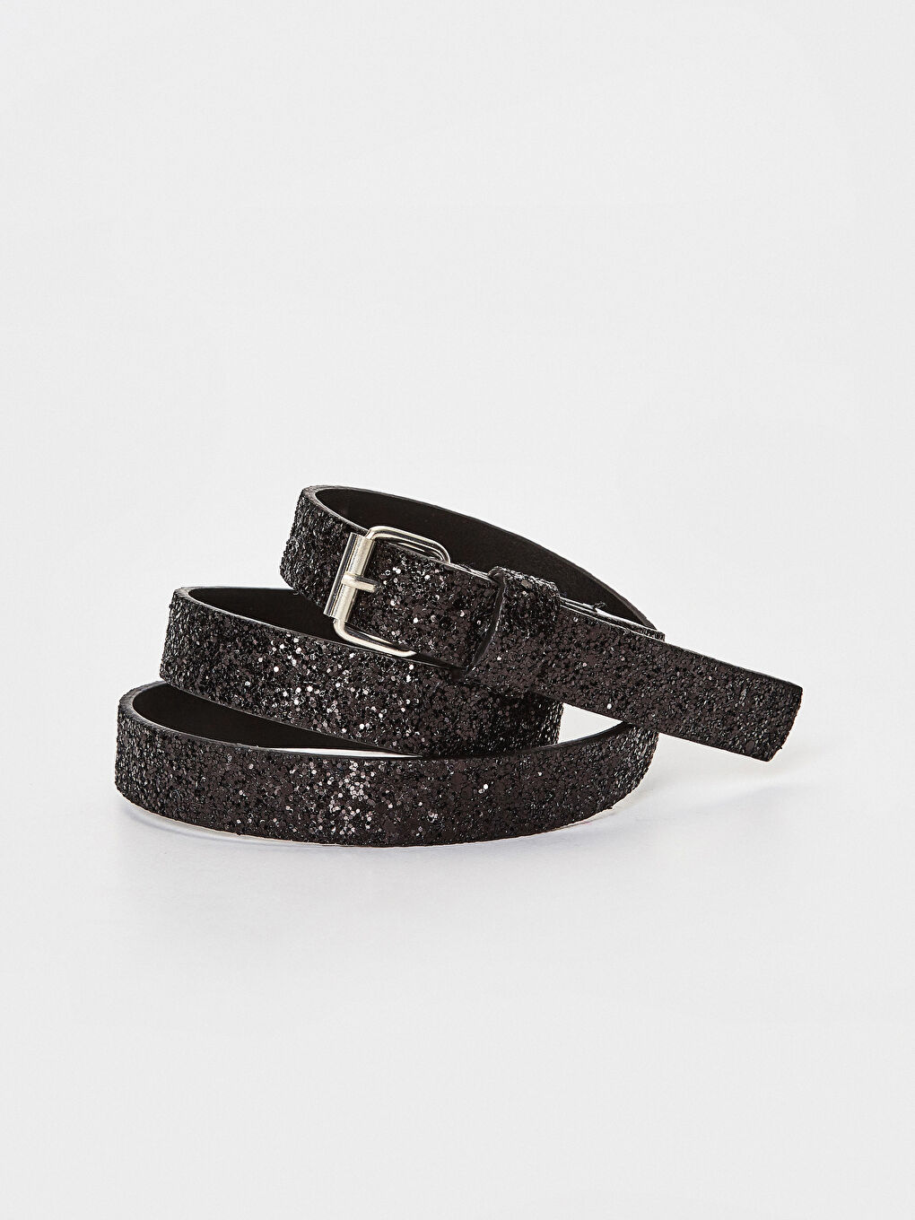 Siyah Simli Kadın Kemer