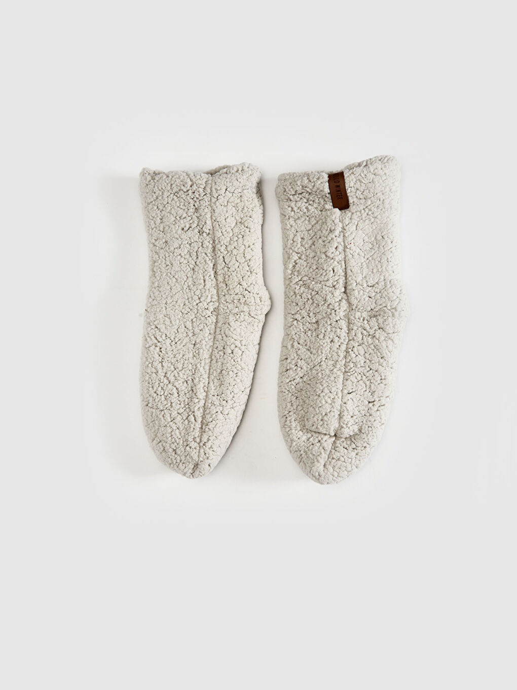 Gri Kadın Peluş Ev Terliği-3