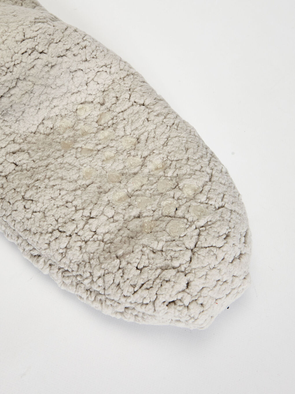 Gri Kadın Peluş Ev Terliği-4