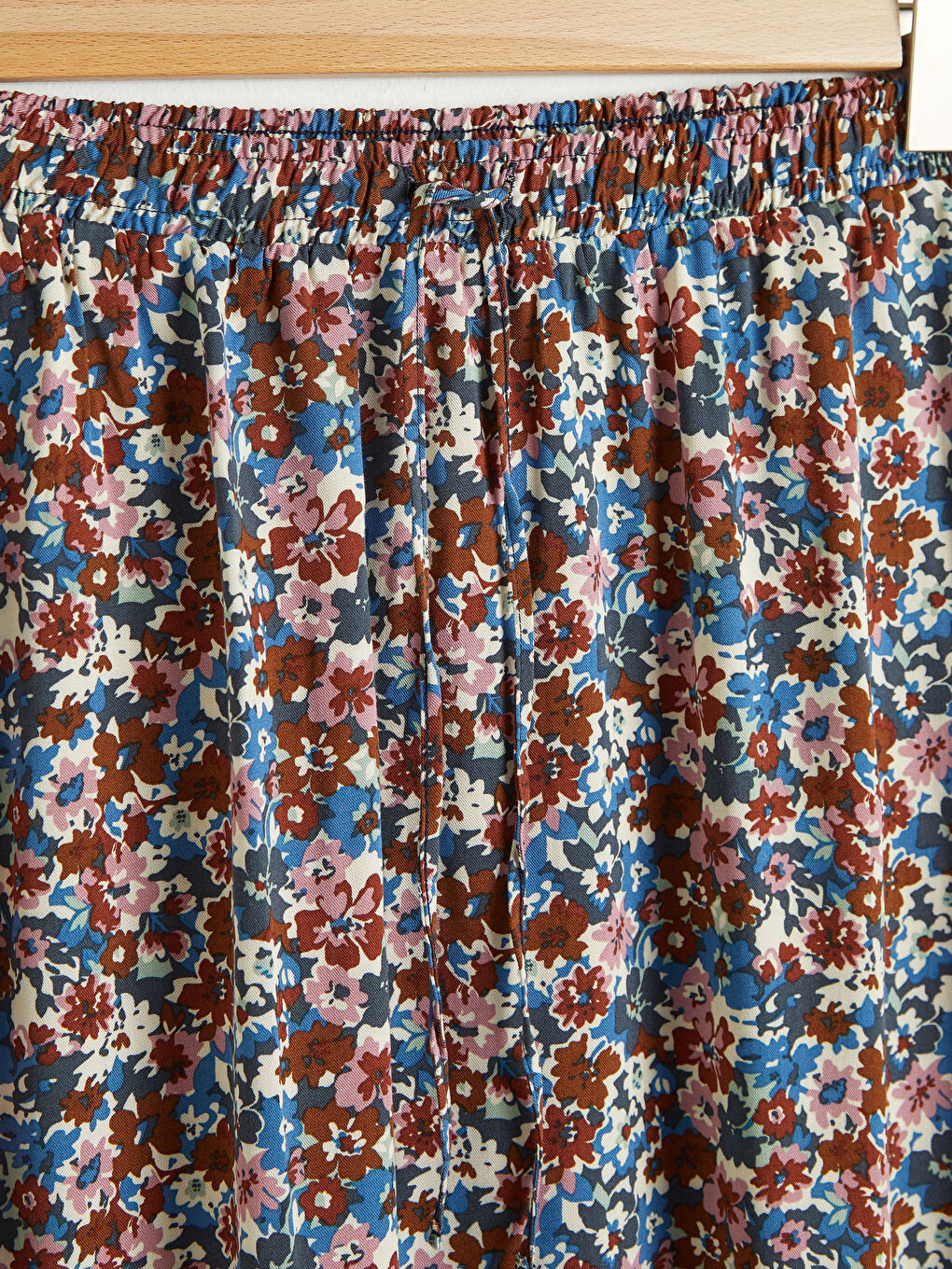 Jupe Longue en Viscose à Motif Floral-7