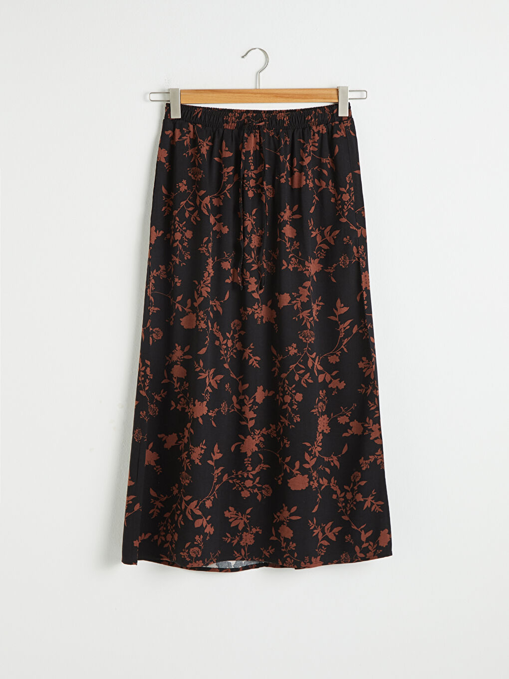 Floral Viscose Maxi Skirt-5