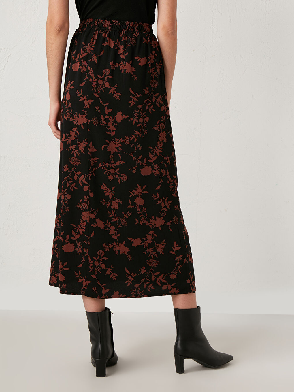 Floral Viscose Maxi Skirt-4