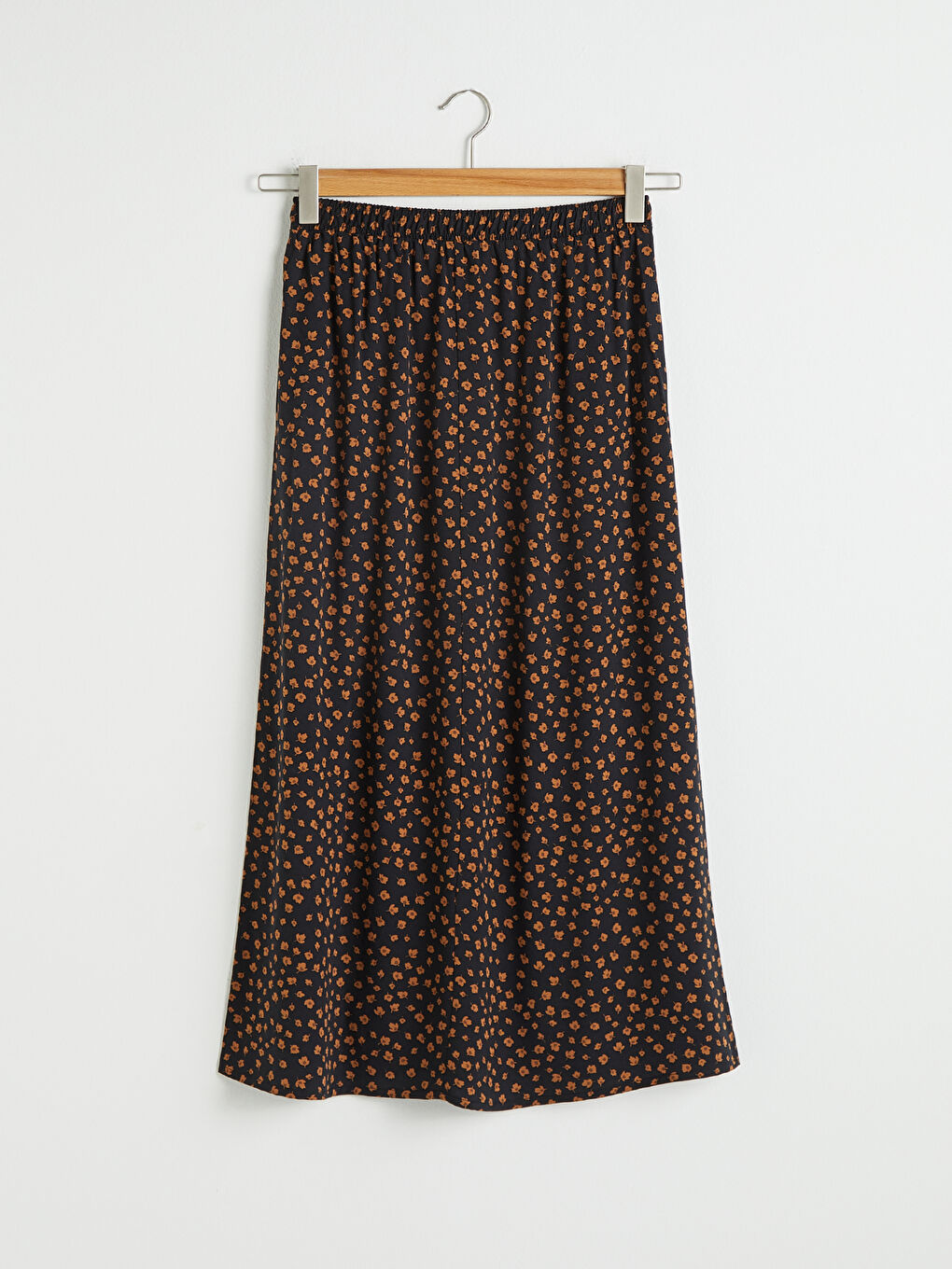 Jupe Longue en Viscose à Motif Floral-6