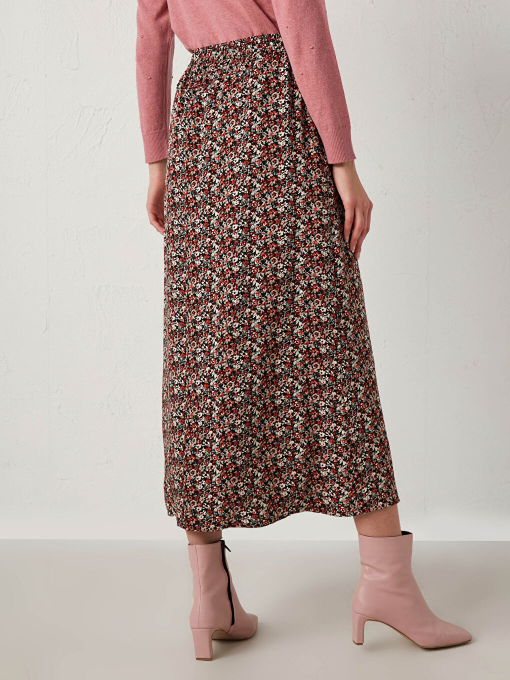Floral Viscose Maxi Skirt-3