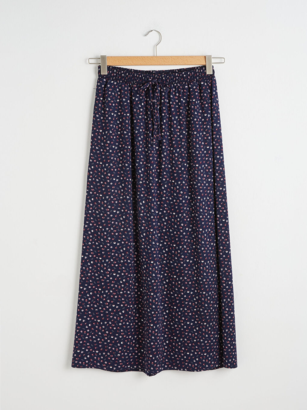 Jupe Longue en Viscose à Motif Floral-5